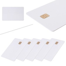 5PCS ISO PVC IC SLE4442 Chip Blank Smart Card Contact IC Card Safety White