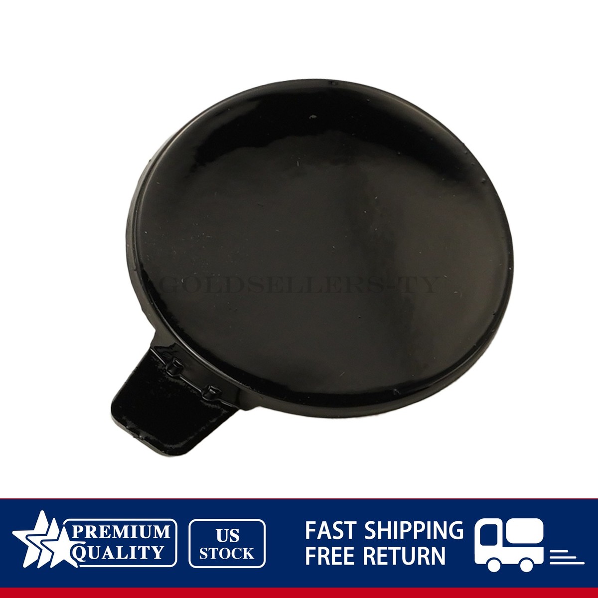 Black Front Bumper Tow Hook Cover Cap 1460701-00-B For 18-23 Tesla