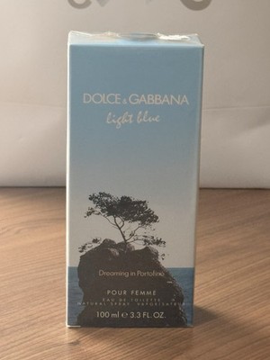 LIGHT BLUE DREAMING IN PORTOFINO by D & G 3.3 oz /100ml.EDT spray Women. NIB