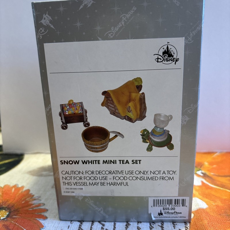 Disney Snow White Mini Decorative Tea Set 5 Pieces New In Box