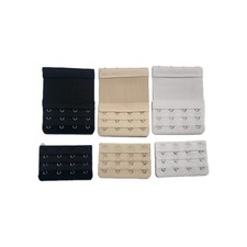 Haken Bra Verl&auml;ngerung 3 St Schwarz Beige Wei&szlig;