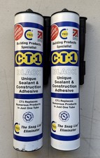 C-Tec CT1 Sealant And Construction Adhesive Pack Of 2 - BLACK, 290ml