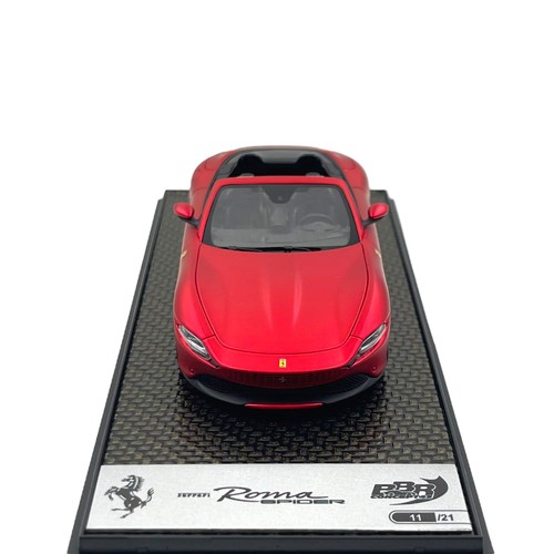 Modellino Auto BBR Models 1/43 Ferrari Roma Spider Enzo Red Metallic Matt Lim... - Imagen 2 de 7