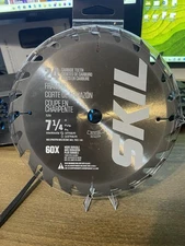 ^ SKIL Circular Saw Blades 24 Carbide Teeth Framing 7-1/4" 60x More Durable NEW