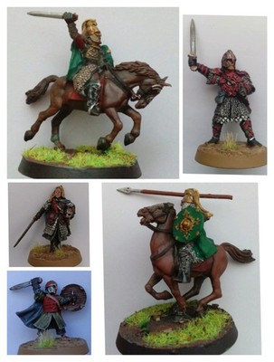 Warhammer Herr der Ringe Krieger Reiter von Rohan tabletop bemalt Middle-earth