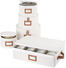 China Storage Containers, Hard Shell China Storage Boxes for Dishes, Plates and