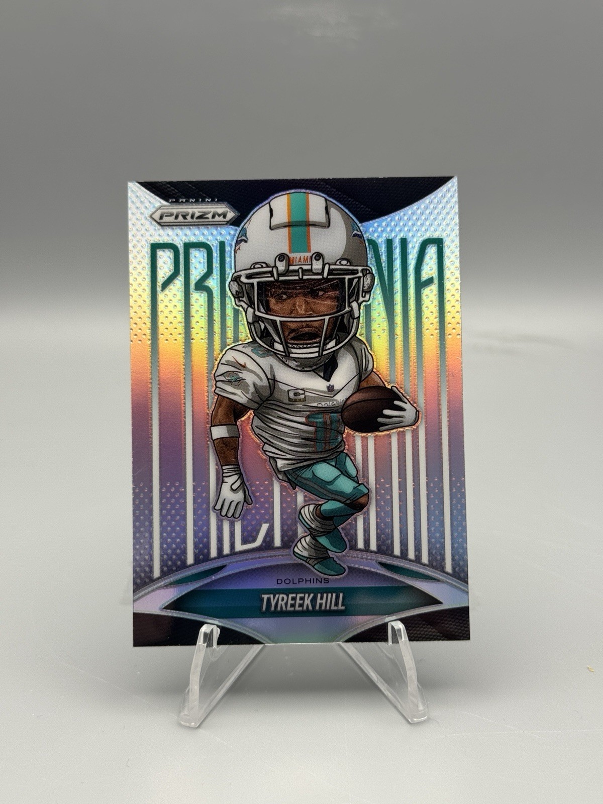2025 Panini Prizm #20 Tyreek Hill Prizmania CASE HIT - Miami Dolphins