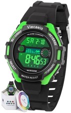 Waterproof Kids Digital Sports Watch with LED Lights for Boys Girls, Ages 5-17