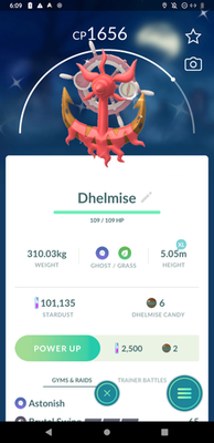 #ad Pokémon Go Shiny Dhelmise Mini PTC 80k Stardust $2.00