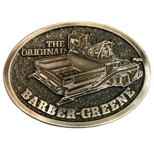 The Original Barber Greene Model 879-Belt Buckle,first Successful Asphalt Paver