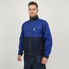 Heavy Duty Work Jacket & Pants Set Uniform Workwear Set, Detachable Pockets