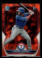 Gleider Figuereo 2023 Bowman Chrome Orange Sapphire Edition Card /50 #BCP-59