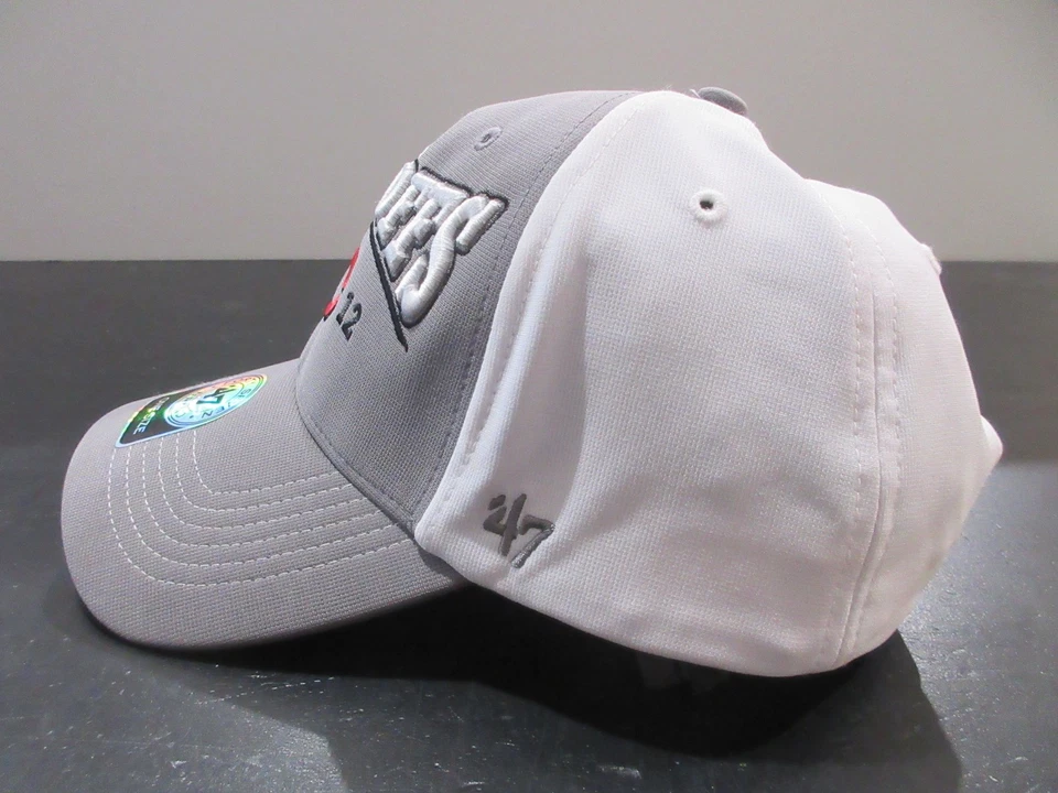 Cincinnati Reds Hat Cap Strap Back Gray White MLB Baseball Playoffs '47 Mens - Image 3 of 4