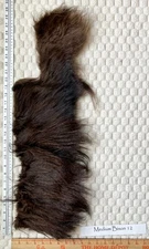(Medium Sizes) Premium Bison Buffalo Scrap Fur Hide Leather New Tanned Soft Tan!