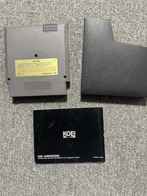 Genghis Khan game w/Manual for NES Nintendo Tested 