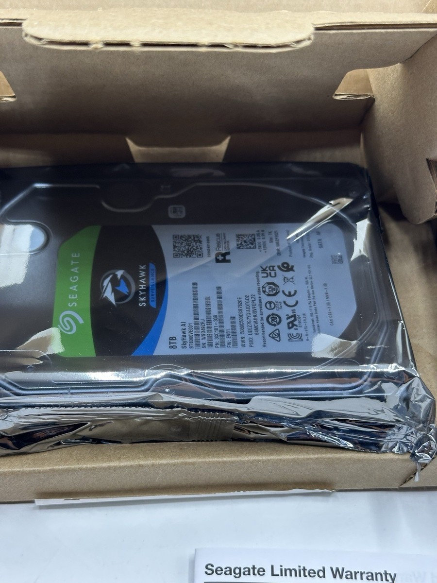 Seagate Skyhawk AI 8TB Internal Video Hard Drive - 3.5-inch