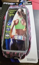 PRO Strength Active Pink Waistband Smartphone Holder Key Pocket Earbud Wire Hole