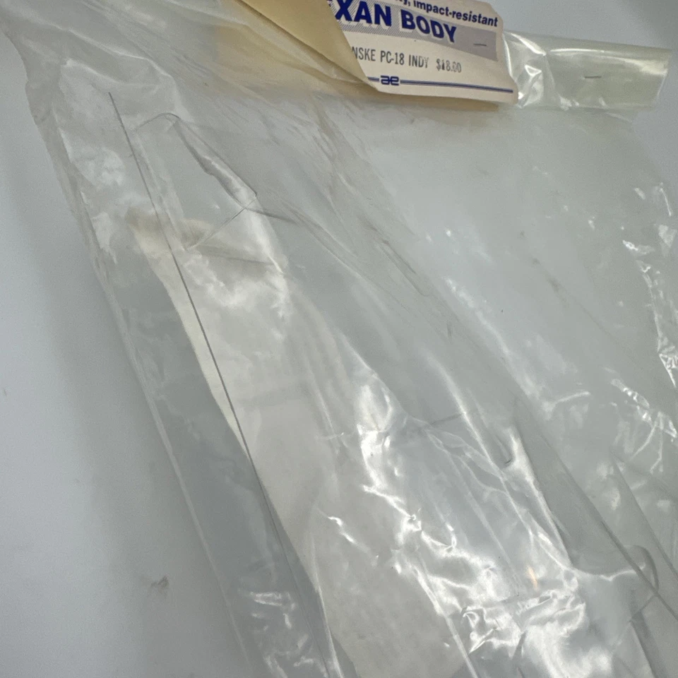 RARE Original Vintage Team Associated RC10L Penske PC-18 Clear Body 6176 - Image 3 of 4