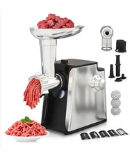 Electric Meat Grinder 2800W Sausage Stuffer Maker 4-In-1 Vegetable Shredder With