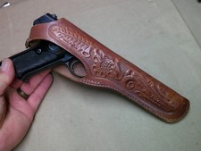 Vintage Floral Embossed RH Holster for 6" Barreled 22 Auto