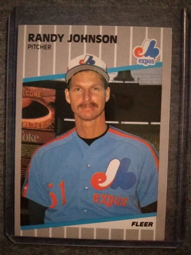 1989 Fleer - Randy Johnson #381 Marlboro Billboard Obscured (RC)