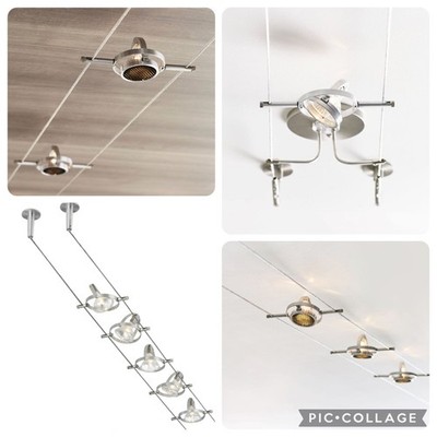2 SETS- TECH LIGHTING TIELLA (Generation Lighting)  & 10 DiCUNO MR16 LED BULBS