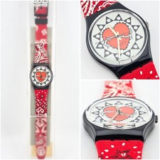 Swatch Gent GB154 TRASH 1994 NOS Vintage Original Heart Swiss Made
