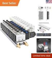 Heavy-Duty 10-Station 12V DC Solenoid Valve M...