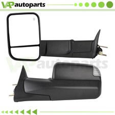 Power Heated Side Signal Flip-up Tow Mirrors Pair For 98-01 Dodge Ram Wbrackets Power Heated Side Signal Flip-up Tow Mirrors Pair For 98-01 Dodge Ram Wbrackets