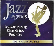 JAZZ LEGENDS 3 CD Set- LOUIS ARMSTRONG /KINGS OF JAZZ/PEGGY LEE Free UK P&P