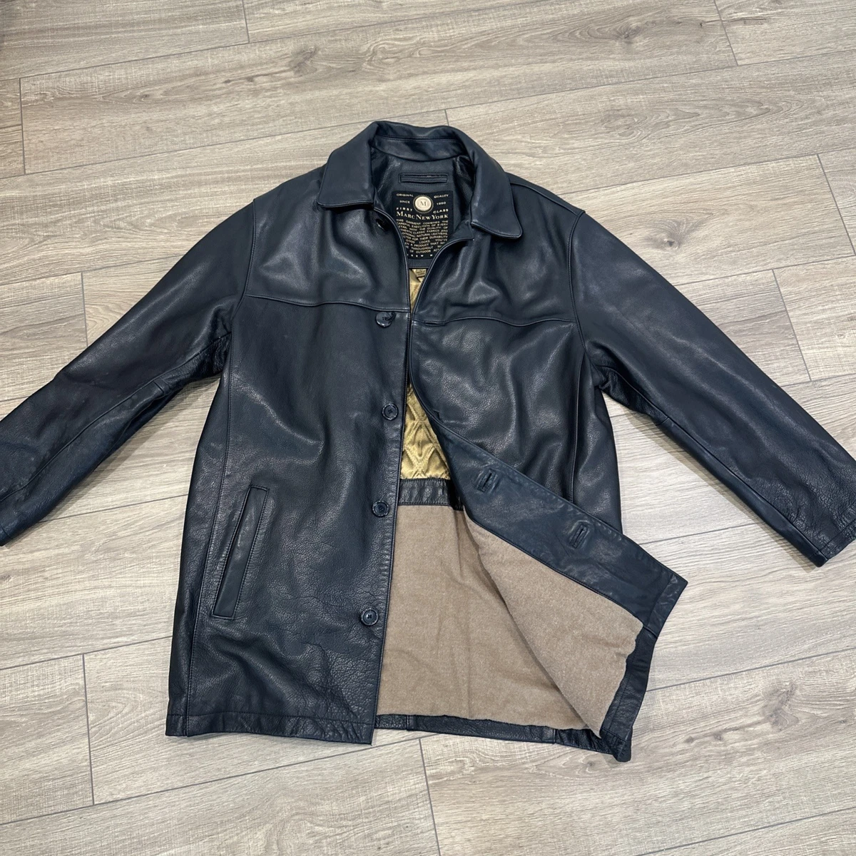 Marc New York Leather Outer Shell Black Coats, Jackets & Vests for
