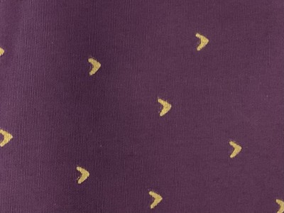 1 Yard Purple W/ Gold    44  Wide 100% Cotton