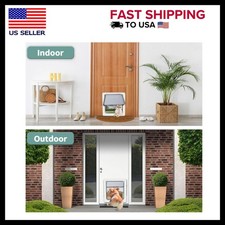 Large Doggie Door with Magnetic Locking Panel for Home Security - Durable  Weat