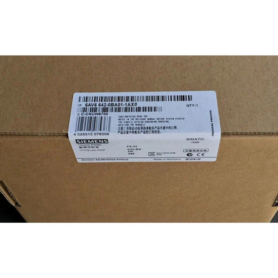 New Siemens 6AV6642-0BA01-1AX0 6AV6 642-0BA01-1AX0 SIMATIC TP177B PN/DP - Image 2 of 3