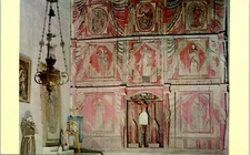Old Altar in Rancho De Taos Mission, New Mexico Postcard c1961