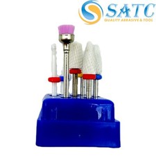 7 Pcs Manicure Pedicure Nail Art Tools Ceramic Nail Drill Bits Set Electric File