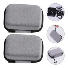 2pcs travel cable organizer wireless mic case electronic storage bag