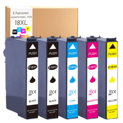 5er Multipack kompatibel mit Epson Expression Home XP-405 XP-215