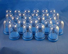 24 Dome Display Boxes -- Size 45mm x 30mm Base - Fits Thimble or Miniature Item