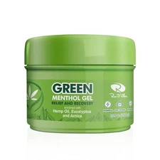 Green Pain Relief and Recovery Menthol Gel Eucalyptus Arnica 5.29 fl oz 150g