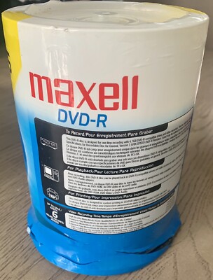 Maxell DVD-R - 4.7GB - 8X - 120 - 75 Pack - White Matte - NEW | eBay