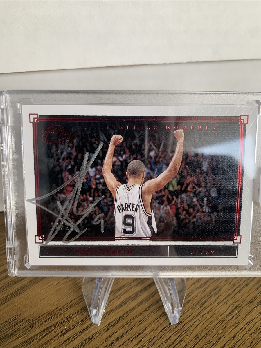 Tony Parker 2019-20 Panini One And One Sealed AUTO #'d 17/25 RED