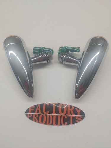 FACTORY PRODUCTS Chrome Bullet LED Marker Lights Amber 1101A - Picture 2 of 3