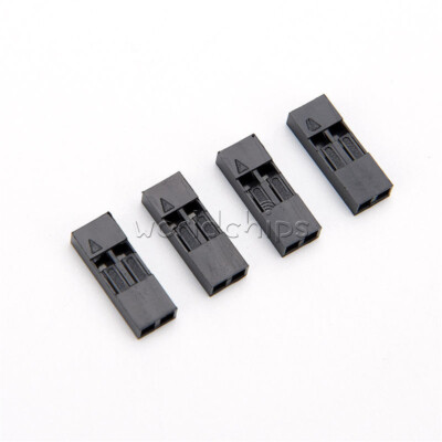 100PCS Set 2P 2.54mm Pitch Dupont Jumper Wire Cable Housing Female Pin Connector