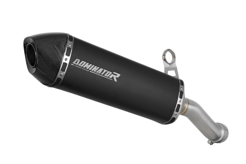 Silenciador de escape aprobado por la UE NEGRO HP7 DOMINATOR se adapta a BMW R1200GS 2013-2018 Foto 2 de 4