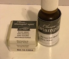 Stampin Up  Basic Gray  Stampin Spot and Re-Inker Bottle