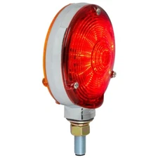 GG 77611 - 4.25 Inch Double Face Star Pedestal Light - Amber / Amber LED