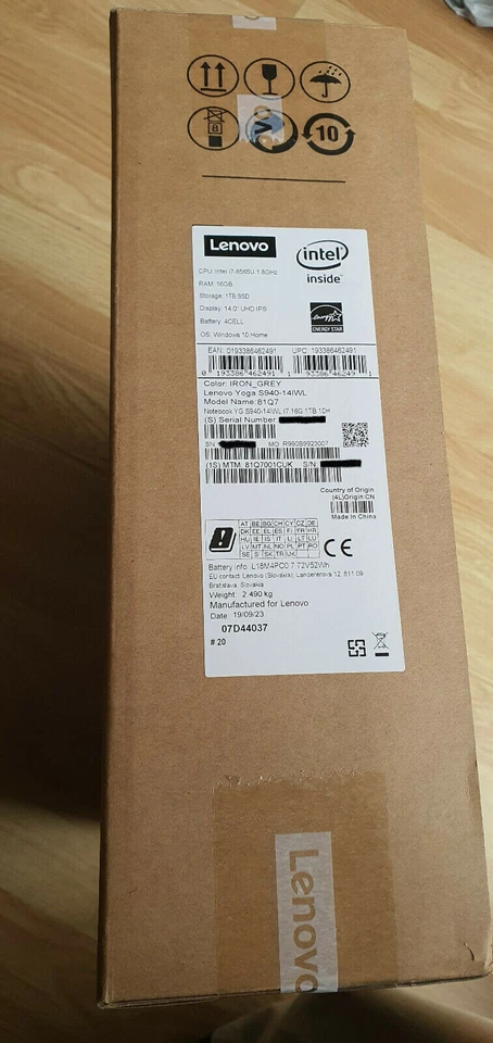 Lenovo YOGA S940-14IWL (81Q7001CUK) |16GB |1TBSSD |14"UHD |Core i7|4.6GHz|UK Spx - Image 2 of 4