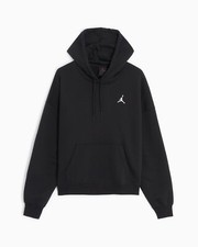 Nike Women's Air Jordan Brooklyn Fleece Hoodie Black/White FN4488-010 i