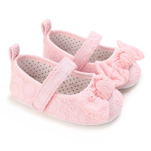 Neugeborenes Baby Mädchen Kinderwagen Schuhe Säugling Kinder Prinzessin Schleife Kleid Outfit Schuhe 0-18M - Bild 14 von 15